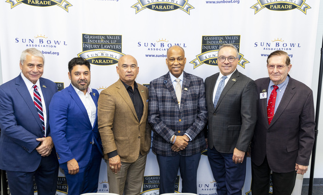 SUN BOWL ASSOCIATION ANNOUNCES 2024 GRAND MARSHAL AND CONTRACT RENEWAL WITH GLASHEEN, VALLES & INDERMAN INJURY LAWYERS